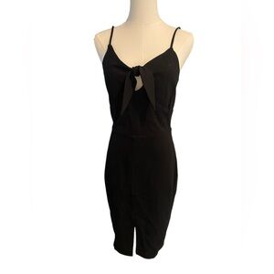 Adelyn Rae Black Spaghetti Strap Dress
